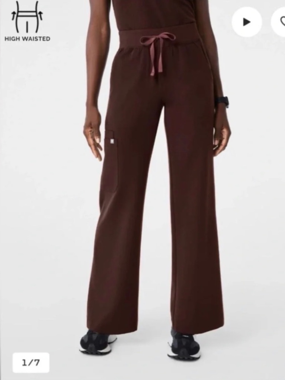 NWT Figs Espresso Isabel pants